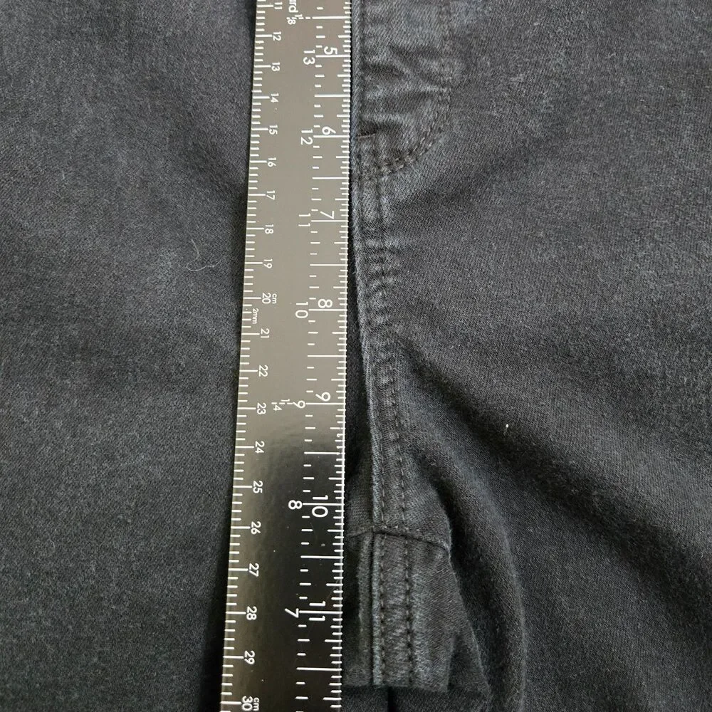 Chico's Women 1 US 8 Short Black The So Slimming Slim Mid Rise Jean
